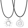 Wholesale Jewelry Vintage Geometric Alloy Pendant With Handwoven Leather Rope And Electroplating Treatment For Men And Women