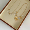 Wholesale Jewelry Vintage Geometric Titanium Steel And Copper O Chain Necklace With Gold Plated Electroplating Treatment
