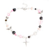 Wholesale Jewelry Vintage Gothic Y2k Alloy Butterfly Cross Star Flower Pendant Pearl Beaded Necklace For Girls Handmade With Geometric Rhombus Pattern