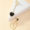 1 Pair Vintage Style Geometric Enamel Plating Hollow Out Alloy Drop Earrings