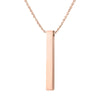 Wholesale Jewelry Vintage Style Geometric Customization Laser Engraving 201 Stainless Steel Plating Pendant Necklace Cable Chain