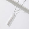 Wholesale Jewelry Vintage Style Geometric Customization Laser Engraving 201 Stainless Steel Plating Pendant Necklace Cable Chain