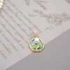 Wholesale Jewelry Vintage Style Geometric Flower Alloy Pendant Necklace Inlaid With Freshwater Pearls And Cross Chain