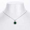 Wholesale Jewelry Vintage Style Square 925 Sterling Silver Stud Earrings And Necklace Set With Electroplating