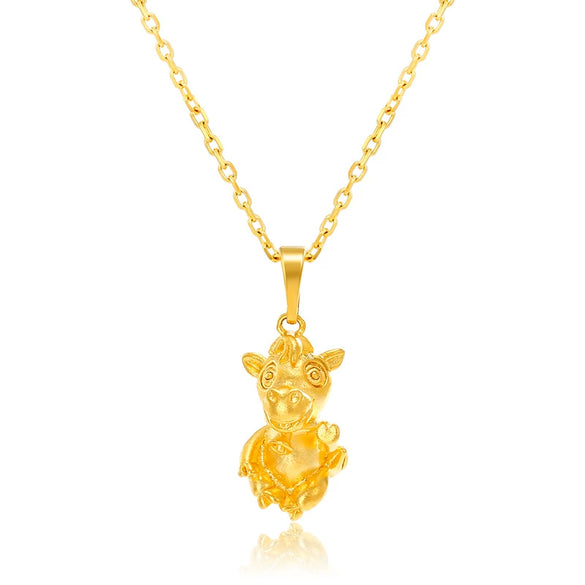 Wholesale Jewelry Vintage Style Zodiac Alloy Gold Plated Pendant For Women