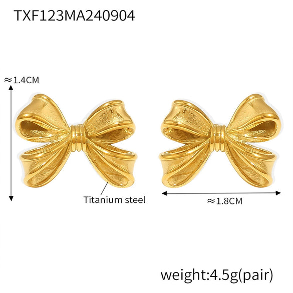 Wholesale Jewelry Vintage Sweet Princess Style 316L Stainless Steel Shell Beads Necklace Earrings With Butterfly Dragonfly Insect Pattern Gold Plated