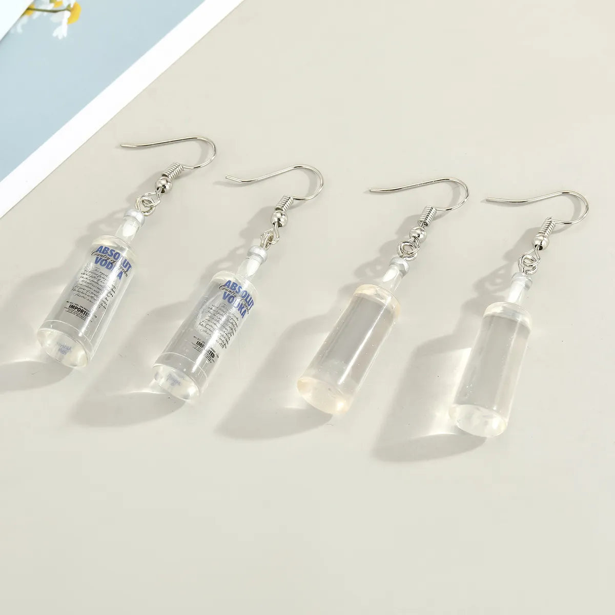 Wholesale Jewelry Vodka Bottle Pendant Earrings Gooddiy