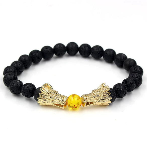 Wholesale Jewelry Volcanic Stone Alloy Geometric Bracelet