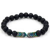 Wholesale Jewelry Volcanic Stone Geometric Manual Bracelet