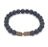 Wholesale Jewelry Volcanic Stone Geometric Manual Bracelet