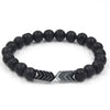 Wholesale Jewelry Volcanic Stone Geometric Manual Bracelet