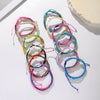 Wholesale Jewelry Waterproof Wax Thread Hand Woven Bohemian Geometric Friendship Bracelet Set For Women