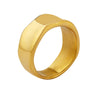Wholesale Jewelry Women Light Luxury Retro Ring Titanium Steel Geometric Design Electroplated