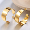 Wholesale Jewelry Women 316L Stainless Steel Electroplated 18K Gold Ushaped Earrings With Joker Exaggerated Design And Highend Sense