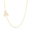 Wholesale Jewelry Women's Clavicle Chain Copper Goldplated Zircon Letter Style