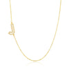 Wholesale Jewelry Women's Clavicle Chain Copper Goldplated Zircon Letter Style