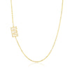 Wholesale Jewelry Women's Clavicle Chain Copper Goldplated Zircon Letter Style