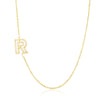 Wholesale Jewelry Women's Clavicle Chain Copper Goldplated Zircon Letter Style