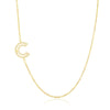 Wholesale Jewelry Women's Clavicle Chain Copper Goldplated Zircon Letter Style