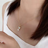 Wholesale Jewelry Women's Cute Cat Pendant Threepiece Set With Freshwater Pearls And Copper Alloy Accessories