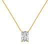 Wholesale Jewelry Women's 925 Sterling Silver Ring Necklace With Flower Cut Zircon Electroplated Highend Geometric Design