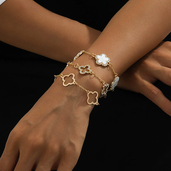 Wholesale Jewelry Women's Unisex Electroplated Alloy Bracelet With Letter Number Text Pattern