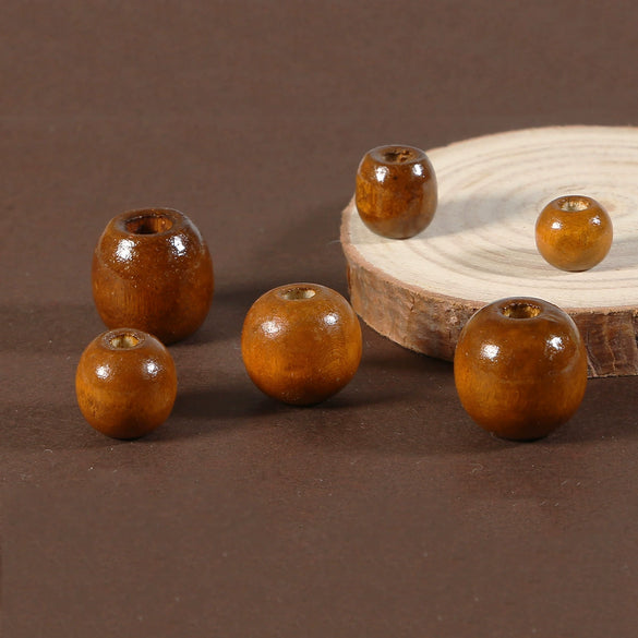 Wholesale Jewelry Wooden Round Bead Antique Handmade Oil Treated Beaded Bracelet Accessories