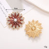 Wholesale Jewelry Zinc Alloy Crystal Gem Flower Light Luxury Accessories