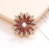Wholesale Jewelry Zinc Alloy Crystal Gem Flower Light Luxury Accessories