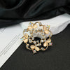 Wholesale Jewelry Zinc Alloy Flower Shaped Brooch For Women Electroplated