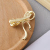 Wholesale Jewelry Zinc Alloy Goldplated Bow Shell Frog Clip Micropaved Princess Style