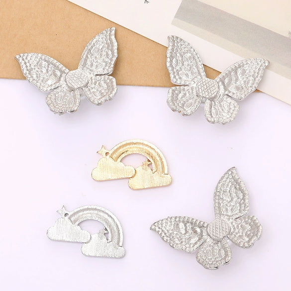 Wholesale Jewelry Zinc Alloy Highend Animals Butterfly Clouds Electroplated Accessories