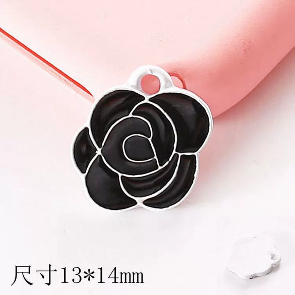 Wholesale Jewelry Zinc Alloy Love Bow Pendant Accessories With Hirback Pattern And Dripping Oil Design For Women