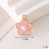 Wholesale Jewelry Zinc Alloy Love Bow Pendant Accessories With Hirback Pattern And Dripping Oil Design For Women
