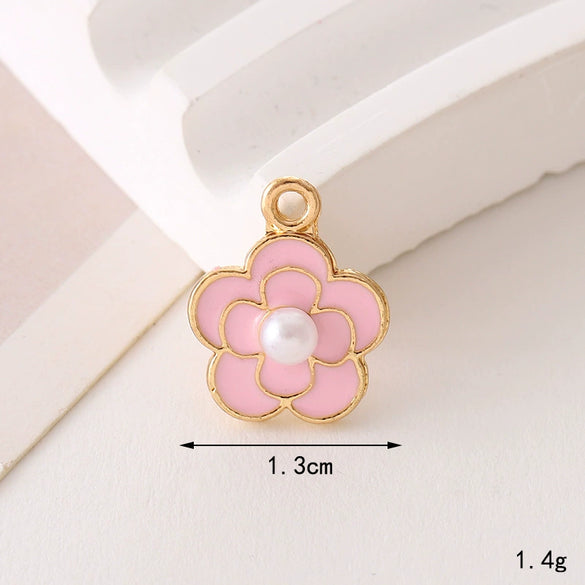 Wholesale Jewelry Zinc Alloy Love Bow Pendant Accessories With Hirback Pattern And Dripping Oil Design For Women