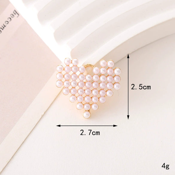 Wholesale Jewelry Zinc Alloy Love Bow Pendant Accessories With Hirback Pattern And Dripping Oil Design For Women