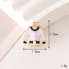 Wholesale Jewelry Zinc Alloy Love Bow Pendant Accessories With Hirback Pattern And Dripping Oil Design For Women