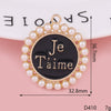 Wholesale Jewelry Zinc Alloy Love Bow Pendant Accessories With Hirback Pattern And Dripping Oil Design For Women
