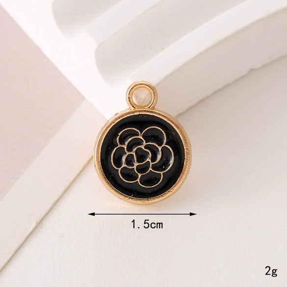 Wholesale Jewelry Zinc Alloy Love Bow Pendant Accessories With Hirback Pattern And Dripping Oil Design For Women