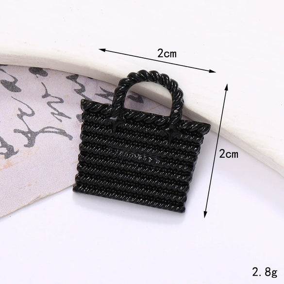 Wholesale Jewelry Zinc Alloy Love Bow Pendant Accessories With Hirback Pattern And Dripping Oil Design For Women