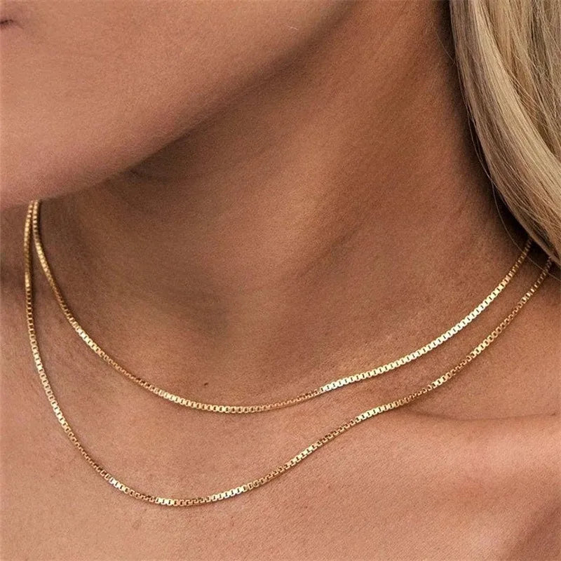 Stainless Steel 14K Gold Plated Plating U Shape Necklace