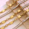 Wholesale Jewelry Zircon Chain Titanium Steel Electroplated Geometric Necklace And Bracelet Set For Women