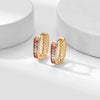 Wholesale Jewelry Zirconia Copper Geometric Earrings