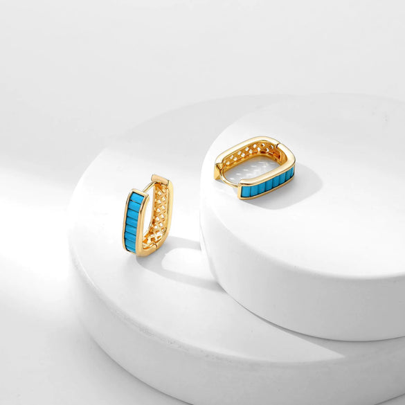 Wholesale Jewelry Zirconia Copper Geometric Earrings