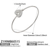 Wholesale 18K Electroplated Stainless Steel Geometric Pig Nose Love Bracelet For Women