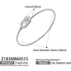 Wholesale 18K Electroplated Stainless Steel Geometric Pig Nose Love Bracelet For Women