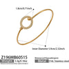 Wholesale 18K Electroplated Stainless Steel Geometric Pig Nose Love Bracelet For Women