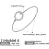 Wholesale 18K Electroplated Stainless Steel Geometric Pig Nose Love Bracelet For Women