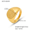 Wholesale 18K Gold Electroplated Engraved Geometric Butterfly And Peony Flower Stainless Steel Ring And Bracelet For Women
