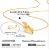 Wholesale 18K Gold Electroplated Stainless Steel Animal Shape Puppy Necklace For Women